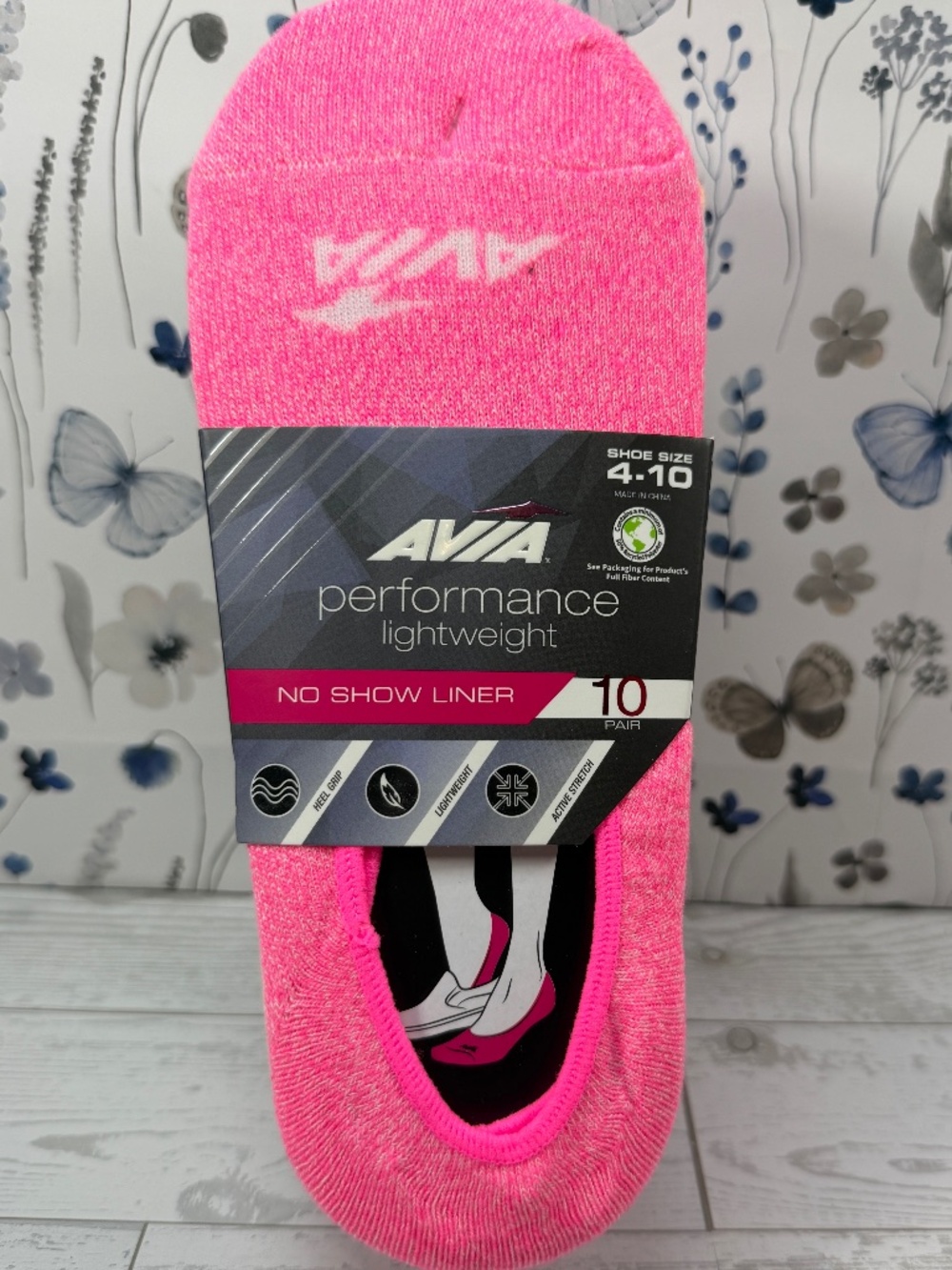 Avia Performance Lightweight No Show Liner Socks_10 PK
